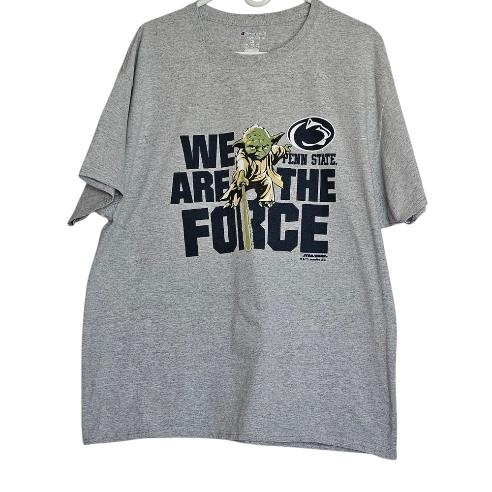 Penn State x Star Wars We Are The Force Yoda Tee Gray Size XL Champion